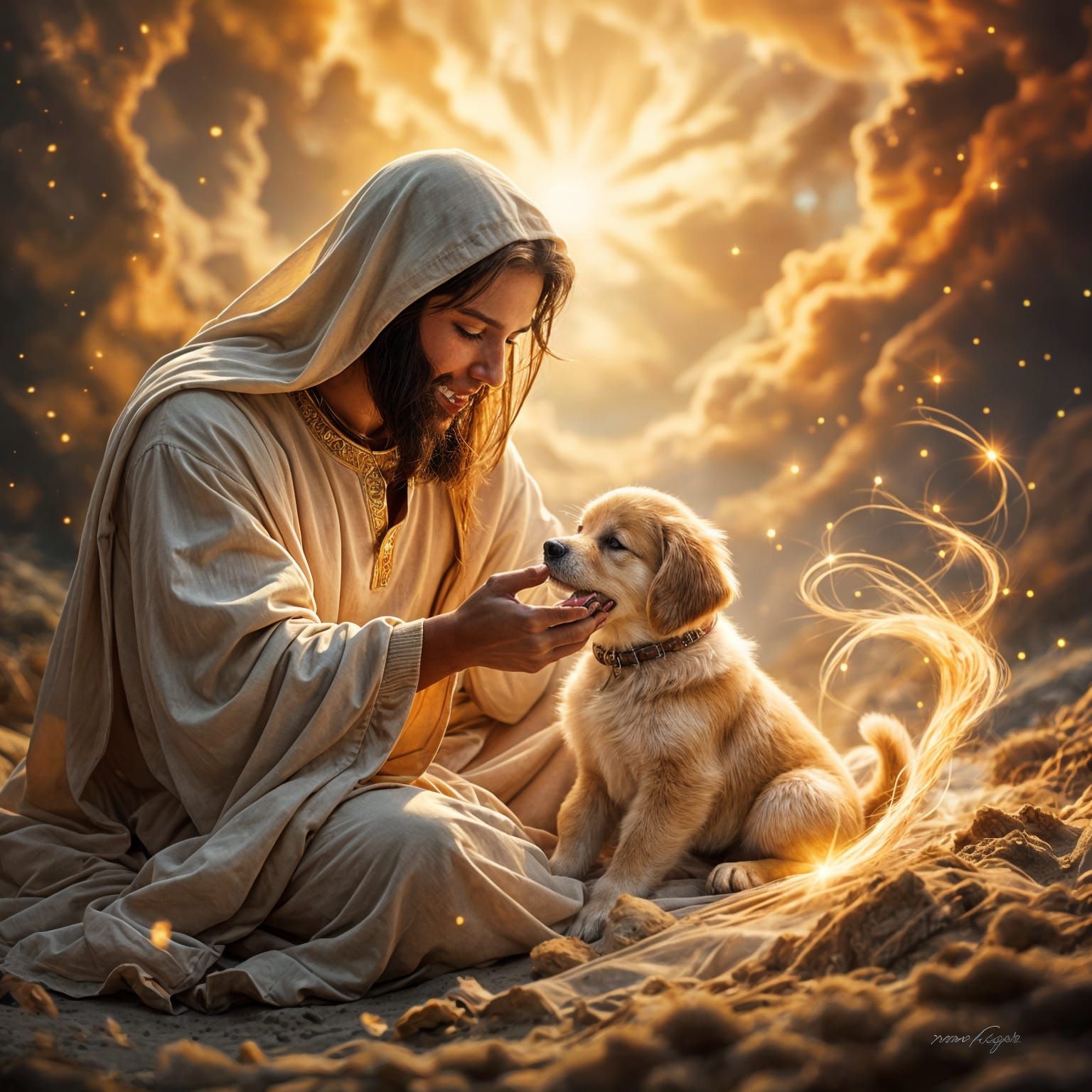 God Creates a Realistic Dog
