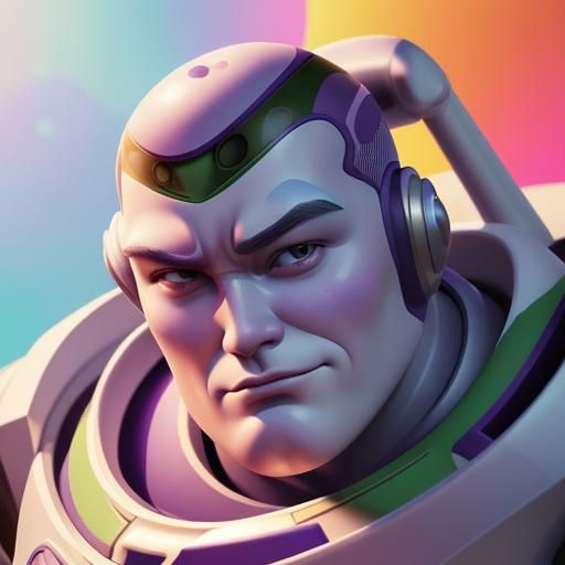 Hyperrealistic Buzz Lightyear Concept Art