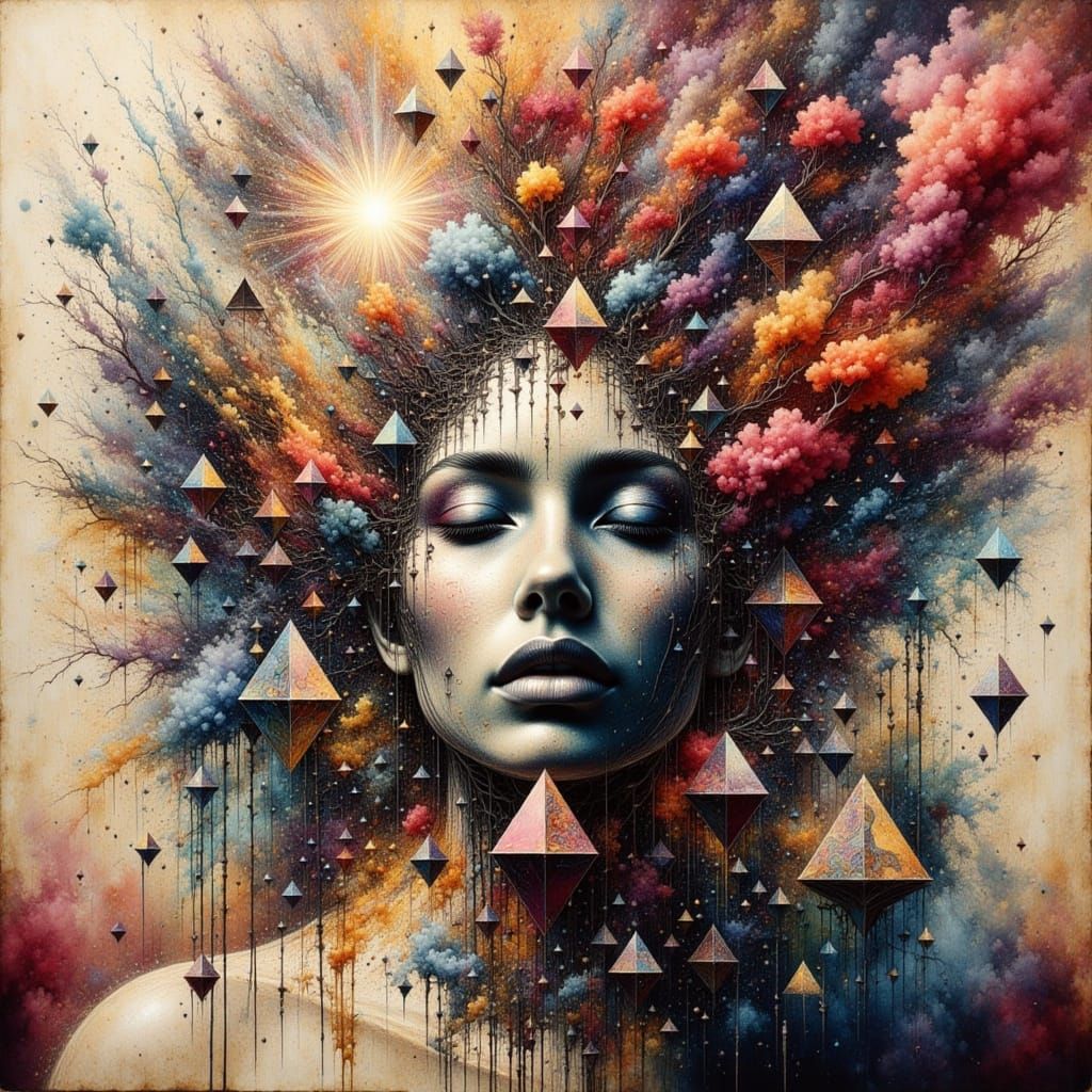 Surreal Double Exposure Art with Exploding Ink