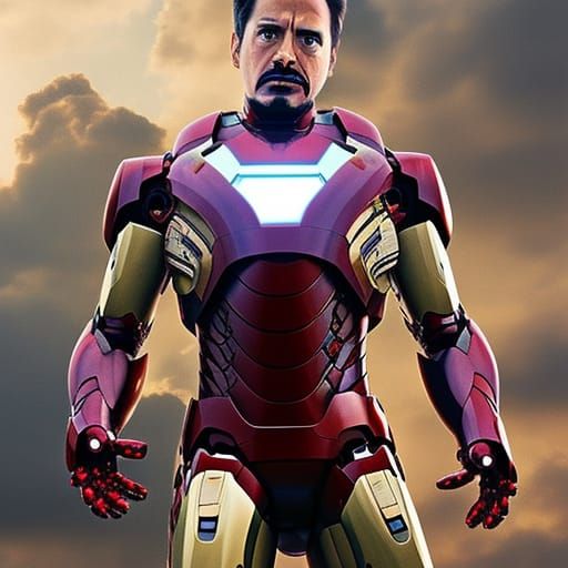 Epic Iron Man Digital Matte Painting
