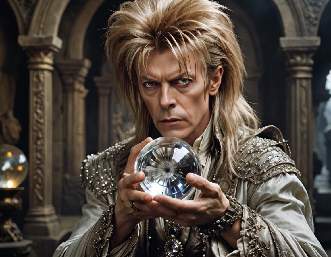 David Bowie as Jareth in Labyrinth, Detailed Portrait