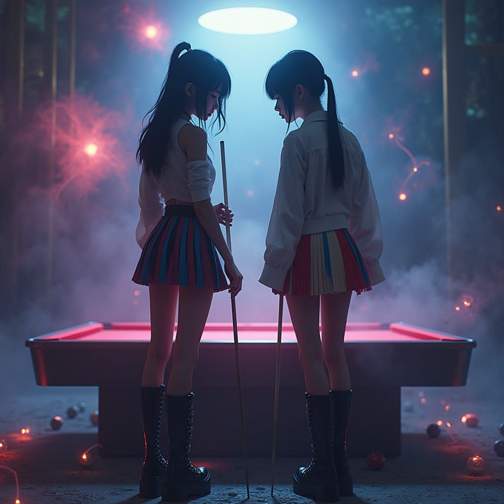 Edgy Celebrities Engage in Mysterious Snooker Match