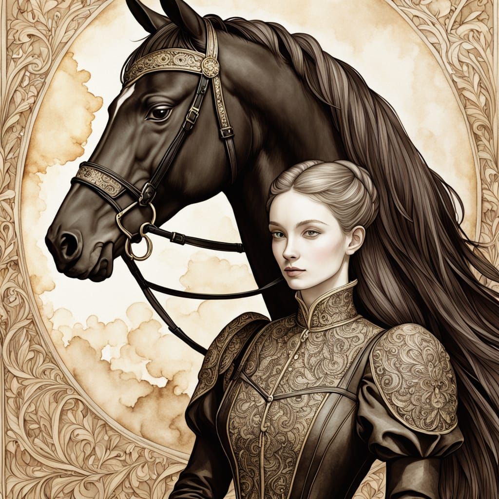 Equestrian Portrait in Renaissance Style