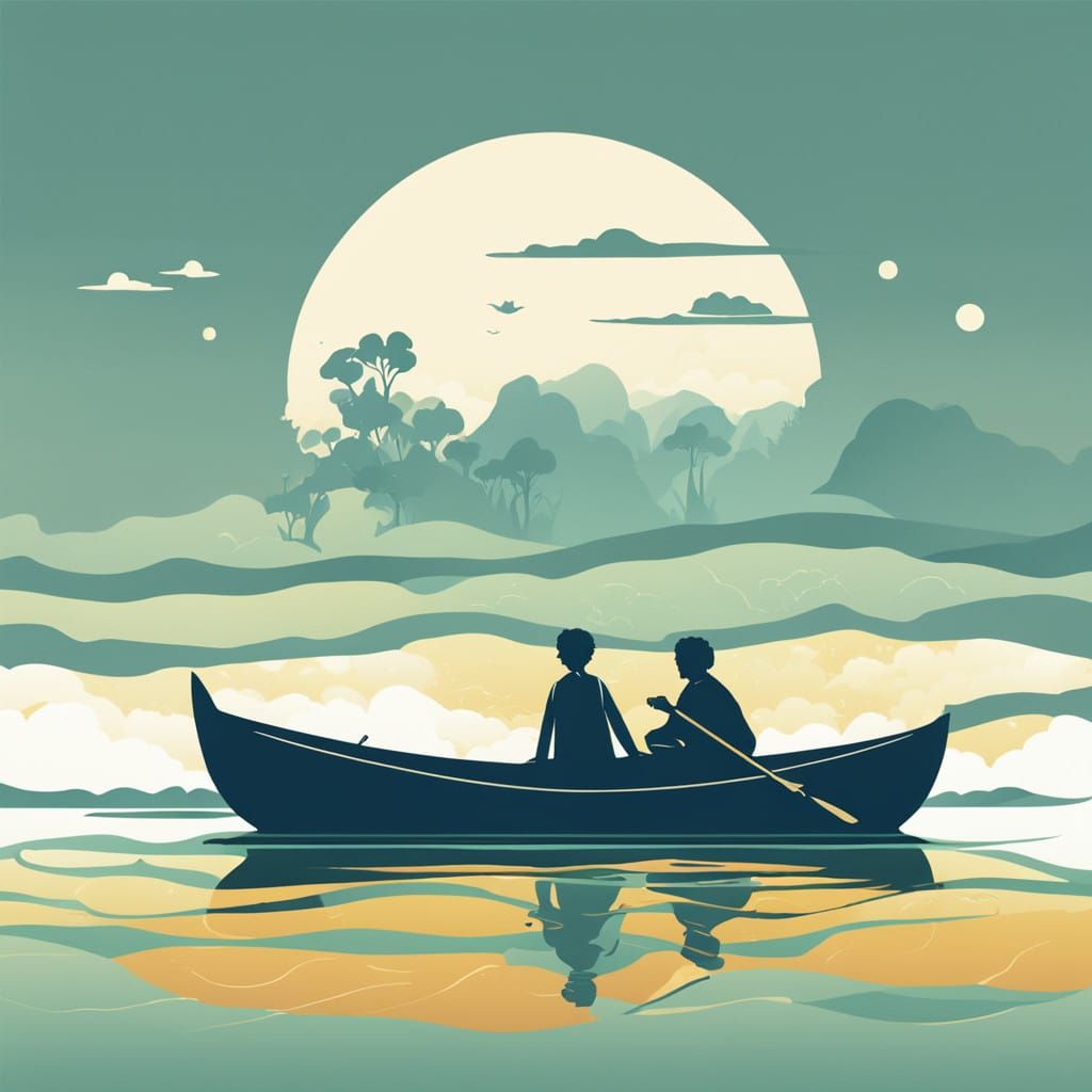 Tranquil Nature Healing Logo in Minimalist Style