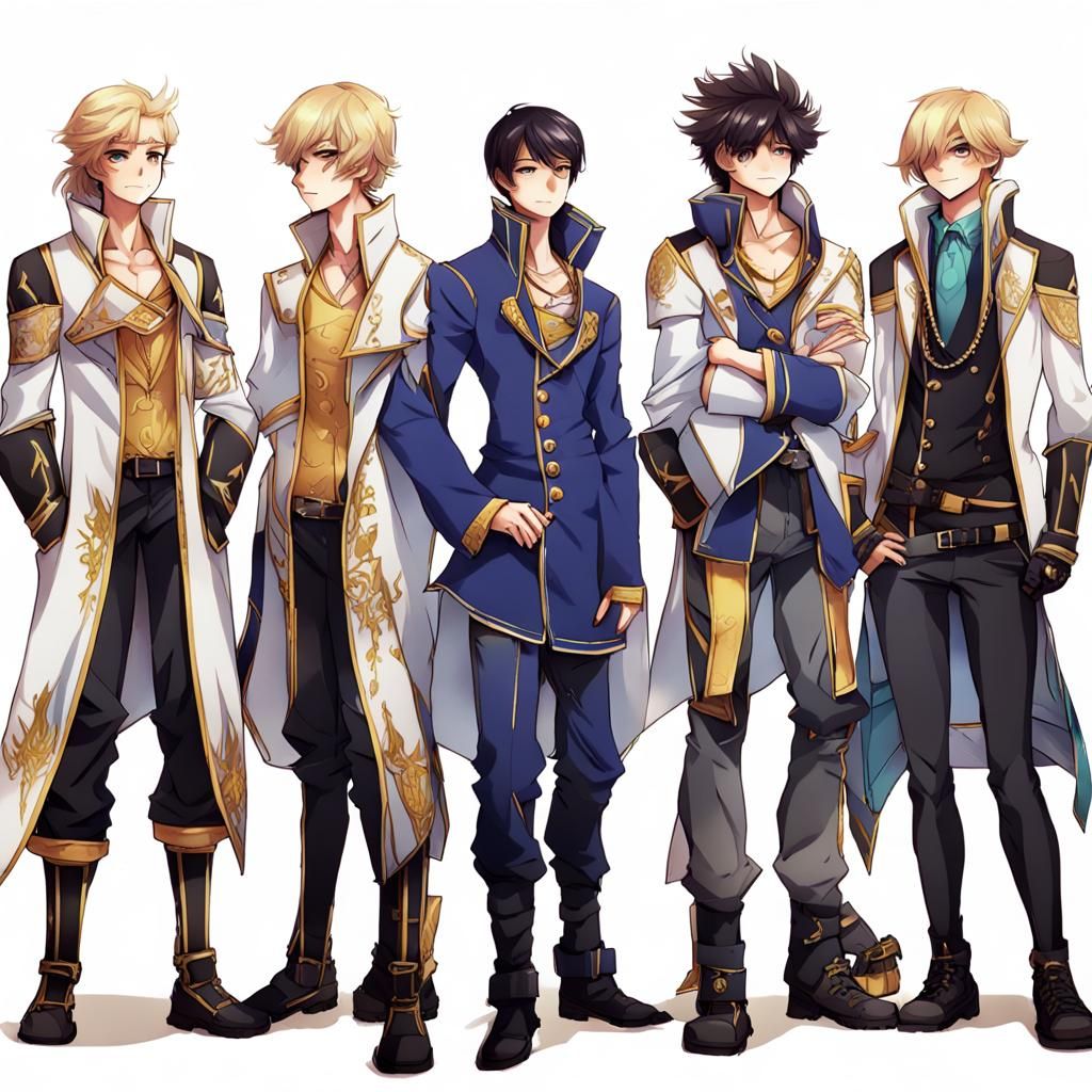 Anime Style Illustration of People Meeting