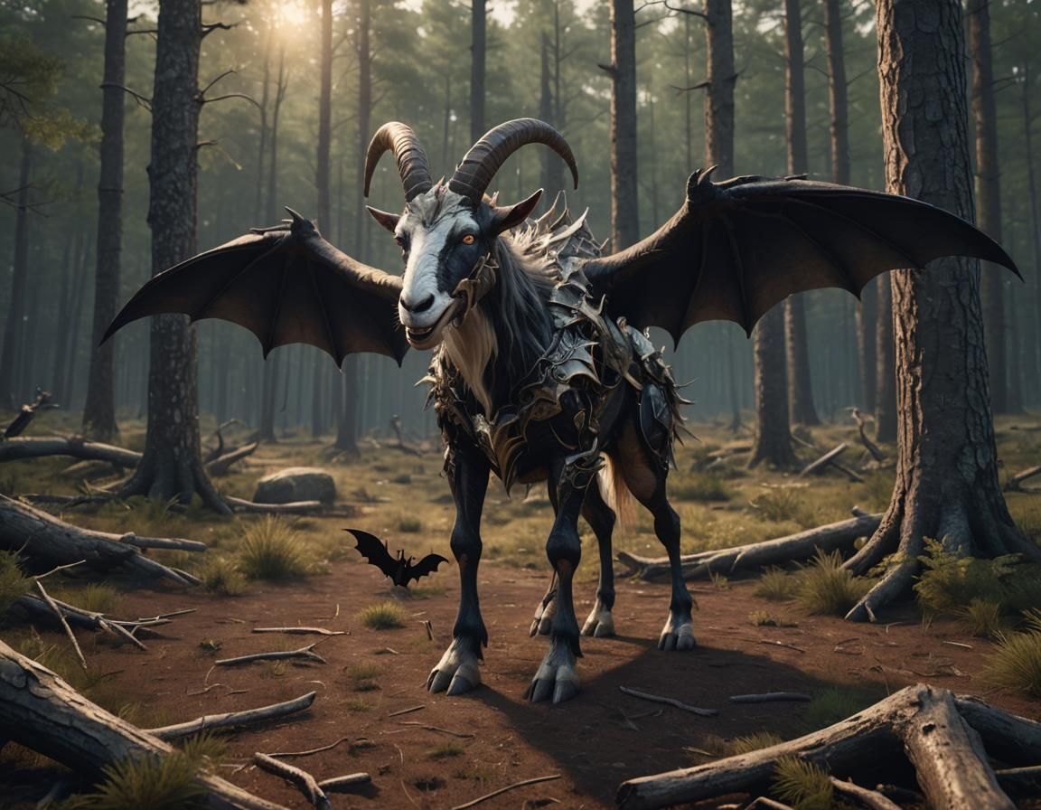 Beware, the BatGoat! Meehahaha