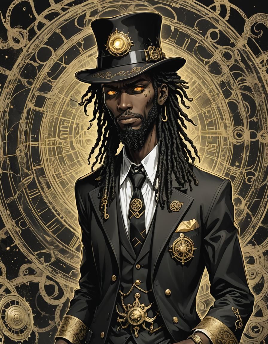 Lovecraftian Detective Conjuring Magic in Noir Style