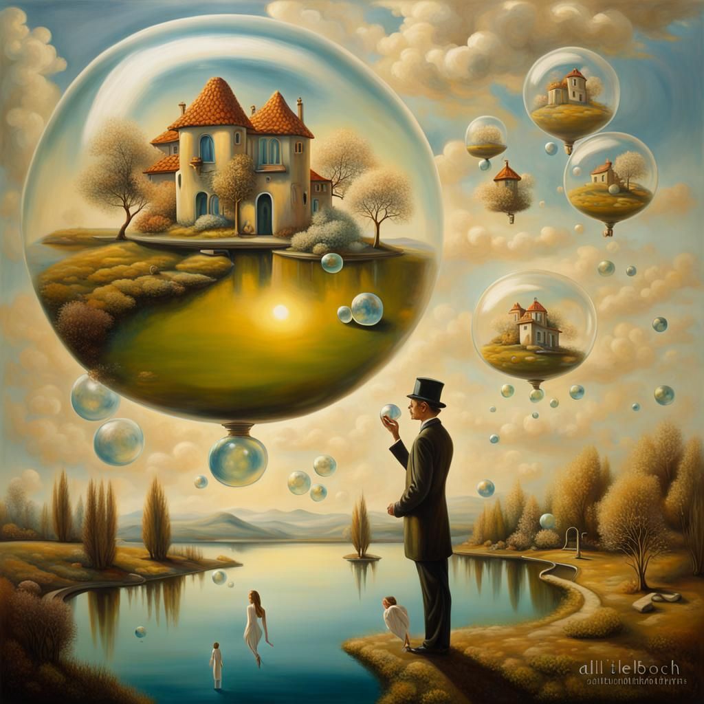 Surreal Dreamscape: Magic Realism in Oil Painting