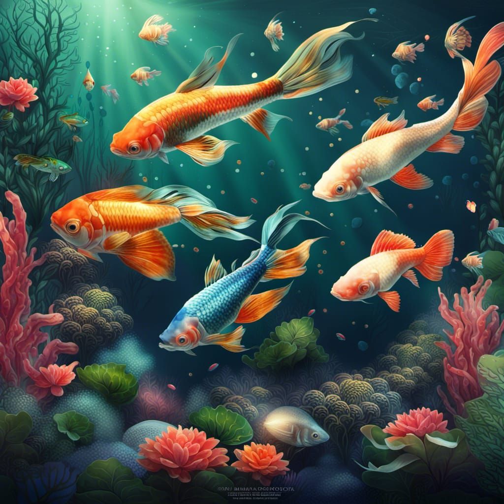 Aquatic and Garden Show Poster in Detailed Matte Style