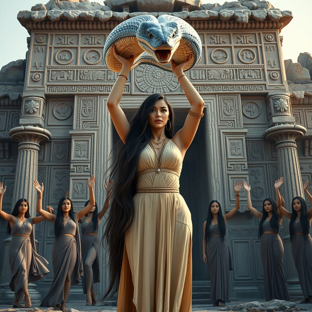 Mystical Sumerian Goddess Emerges from Ancient Ruins