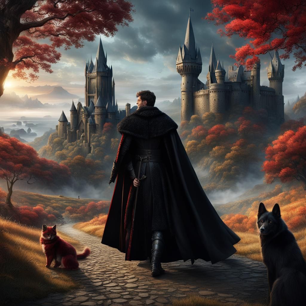 Fantasy Medieval Couple in Detailed Digital Painting