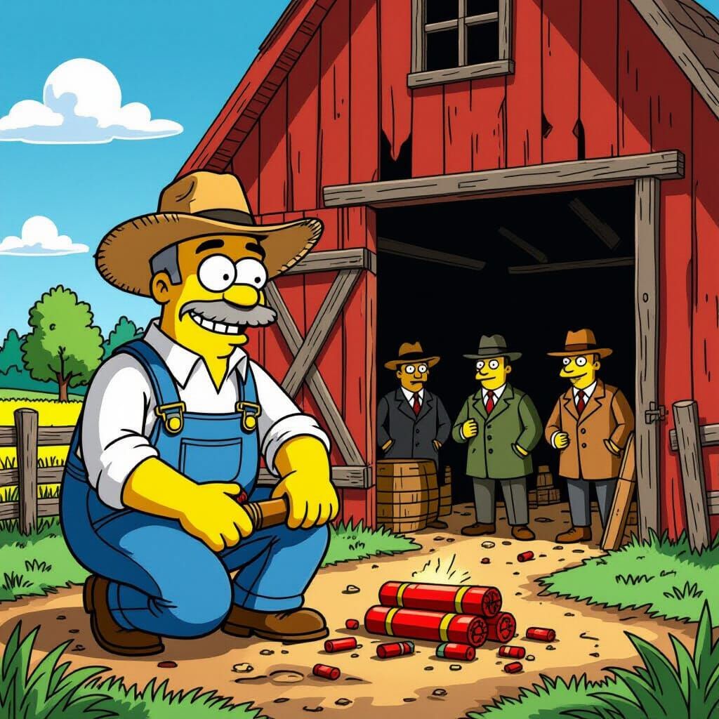 Polish Farmer's Cartoon Trap for Russian Spies