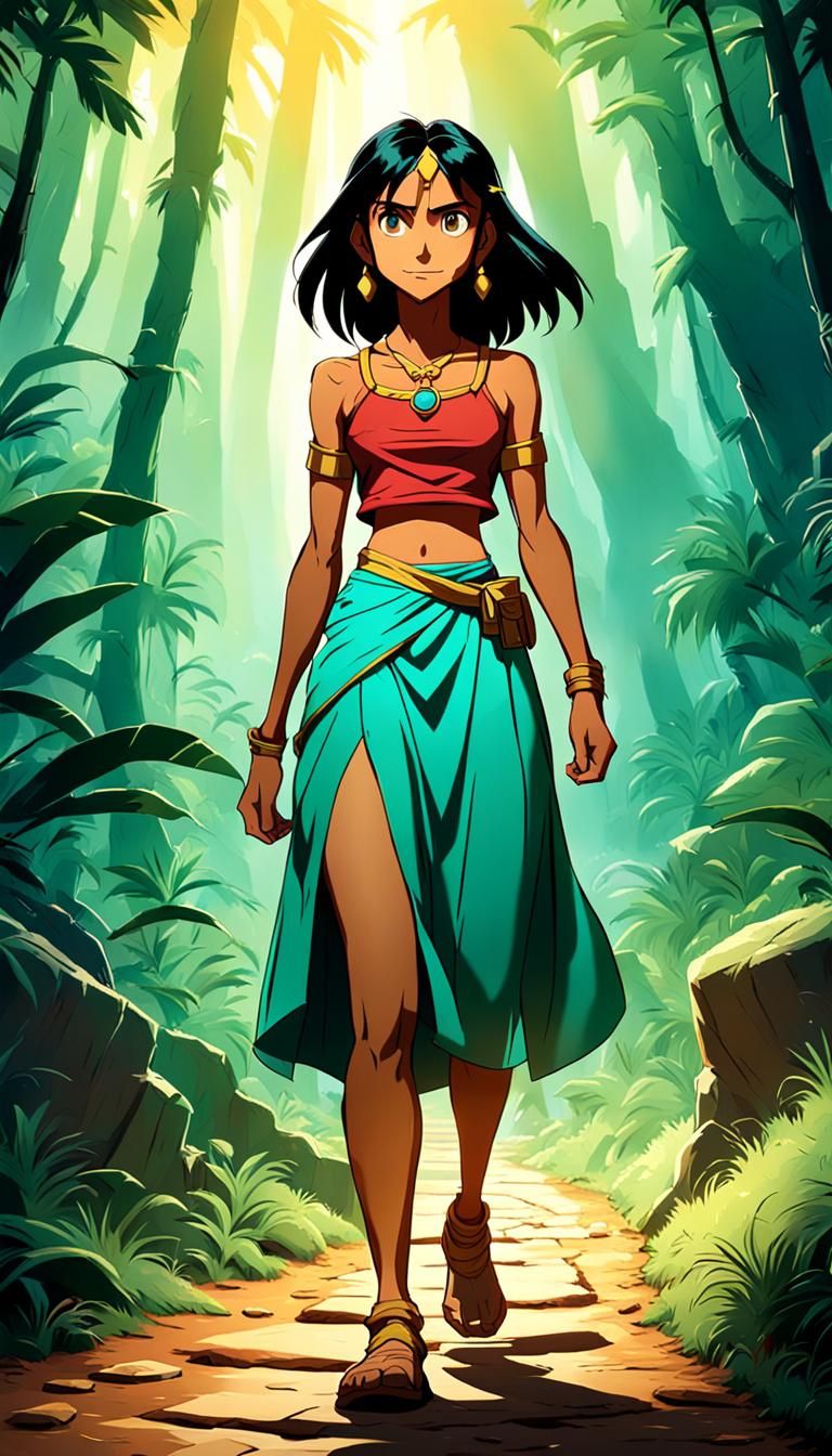 Chel from El Dorado: Anime Cel-Shaded Art