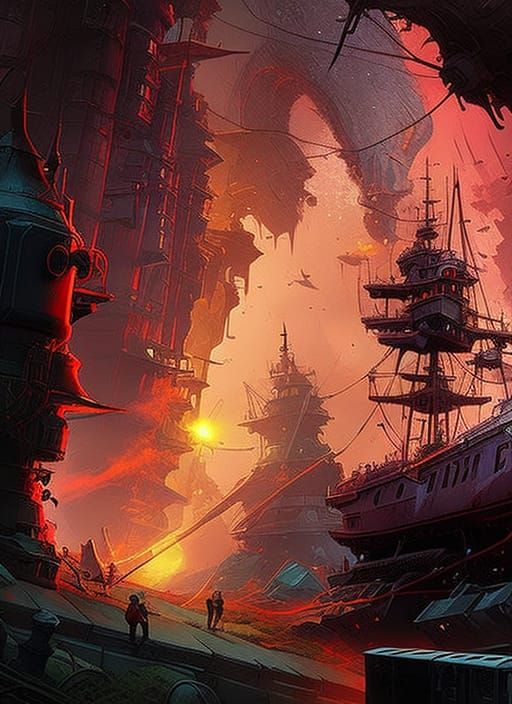 Time Traveler Hyperdetailed Digital Painting