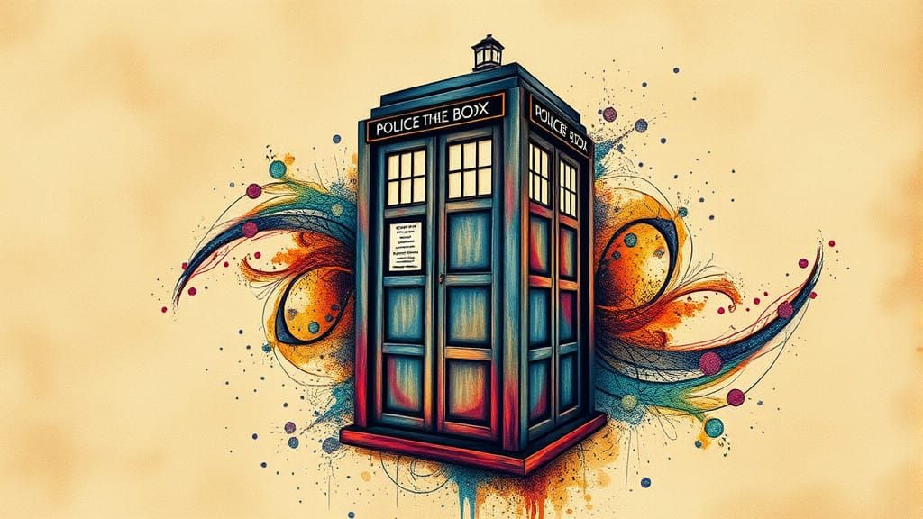 Ethereal Fractal Patterns on Ancient Parchment