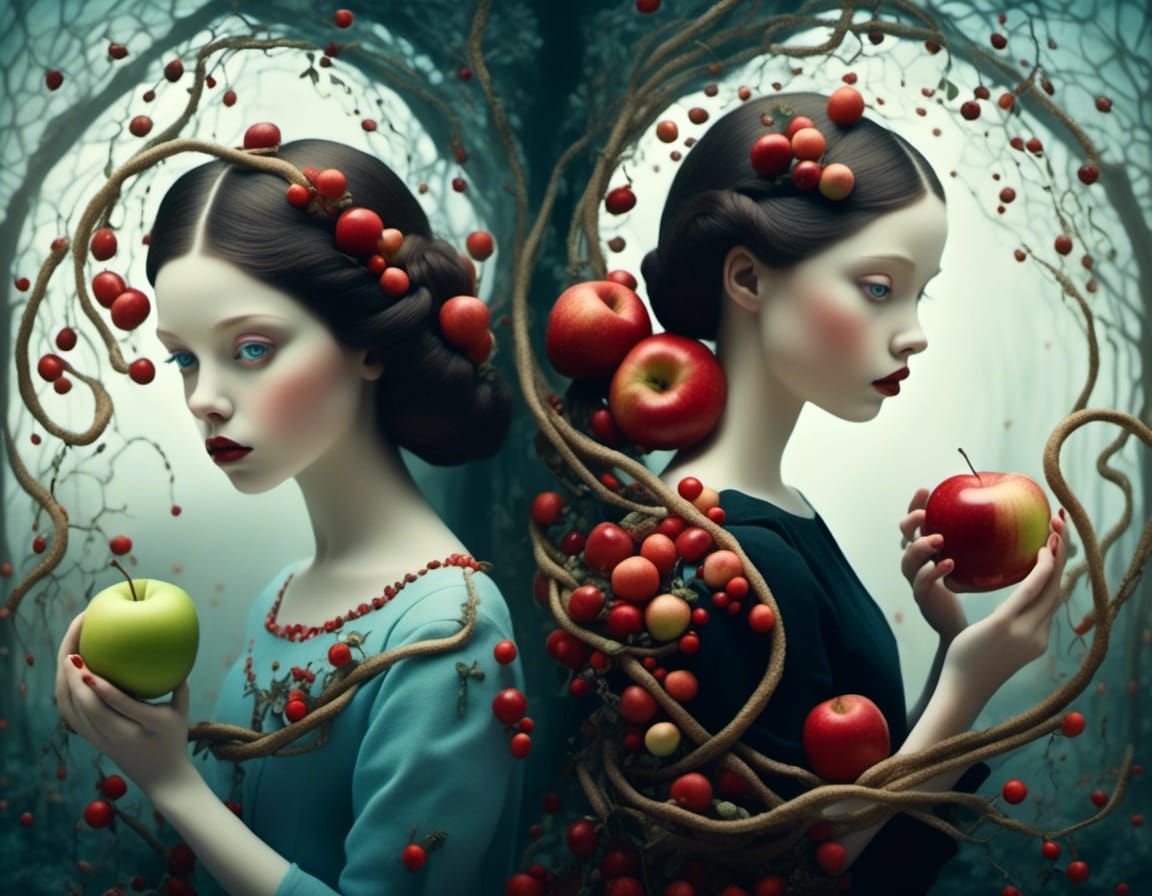 Adam and Eve in Eden: Biblical Art Photography