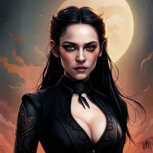 Wednesday Addams Hyperdetailed Concept Art