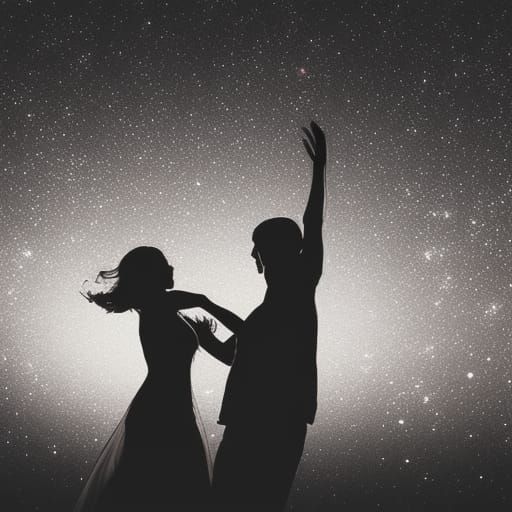 Romantic Moonlight Dance in Hyperrealistic Detail