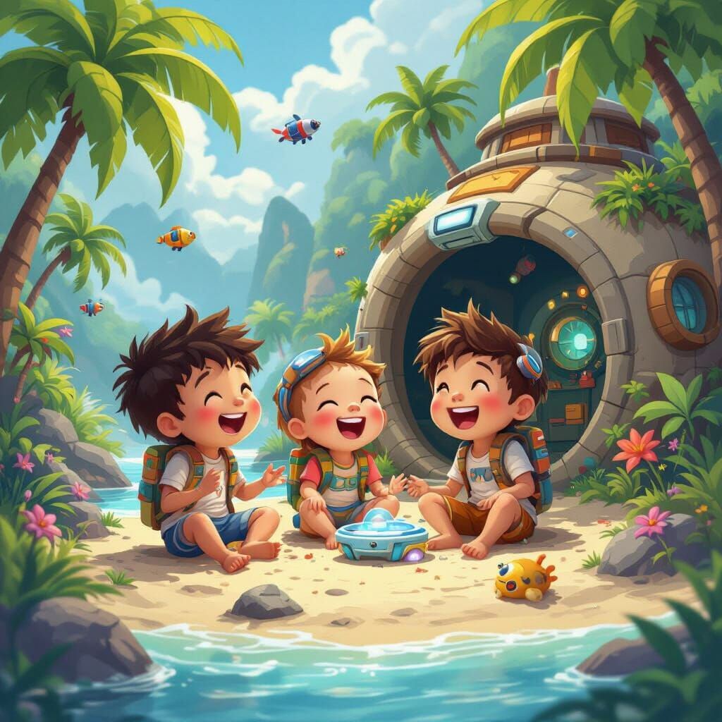 Children Enjoy Futuristic Adventures on Fantasy Island