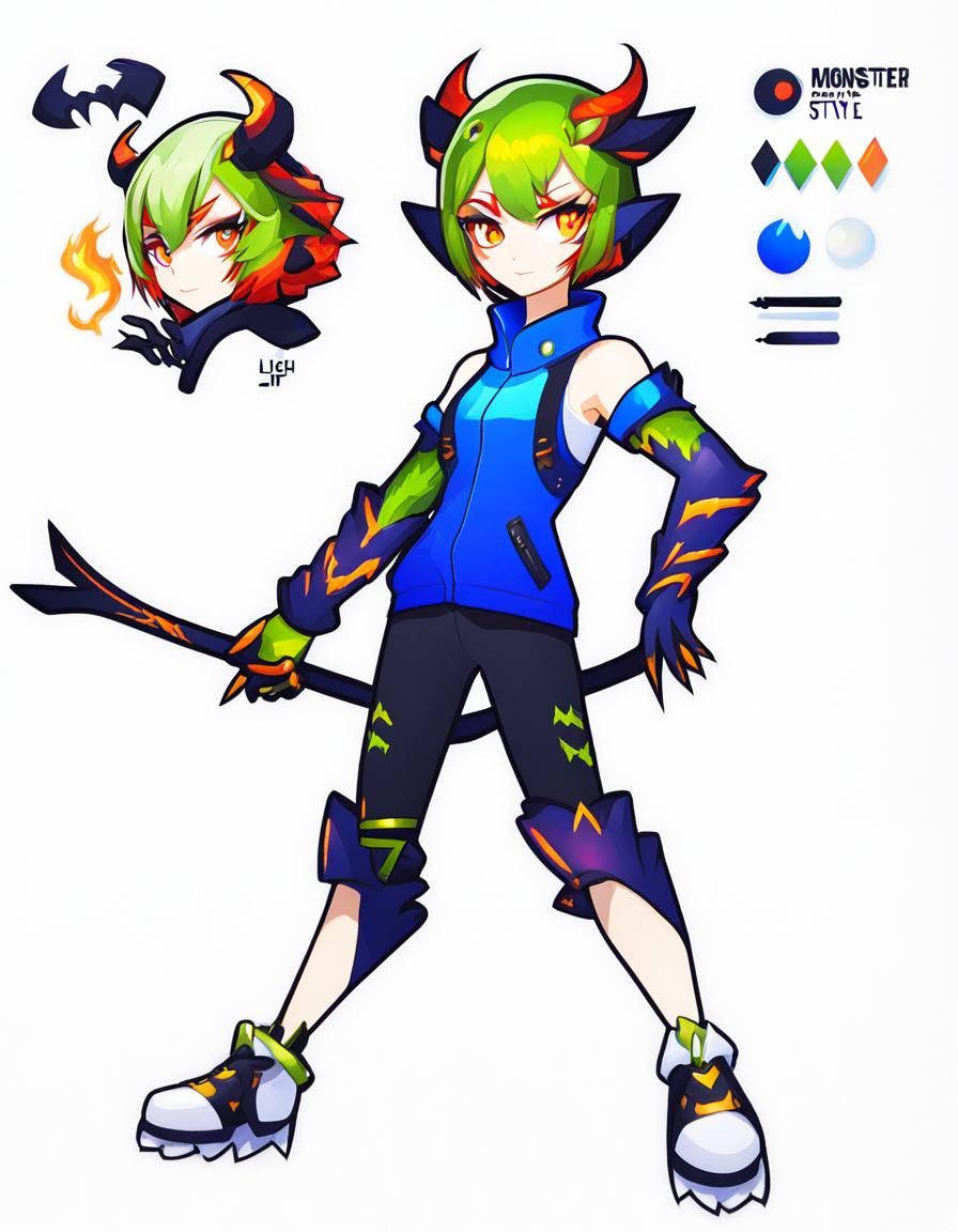 Alluring Monster Girl Character Design