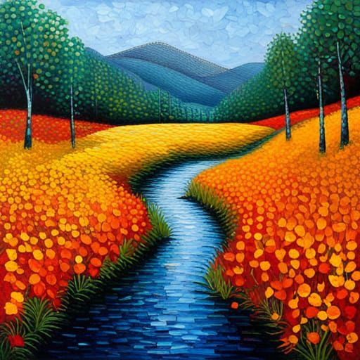 Heartbreak in Expressionist Neo-Impressionism Style