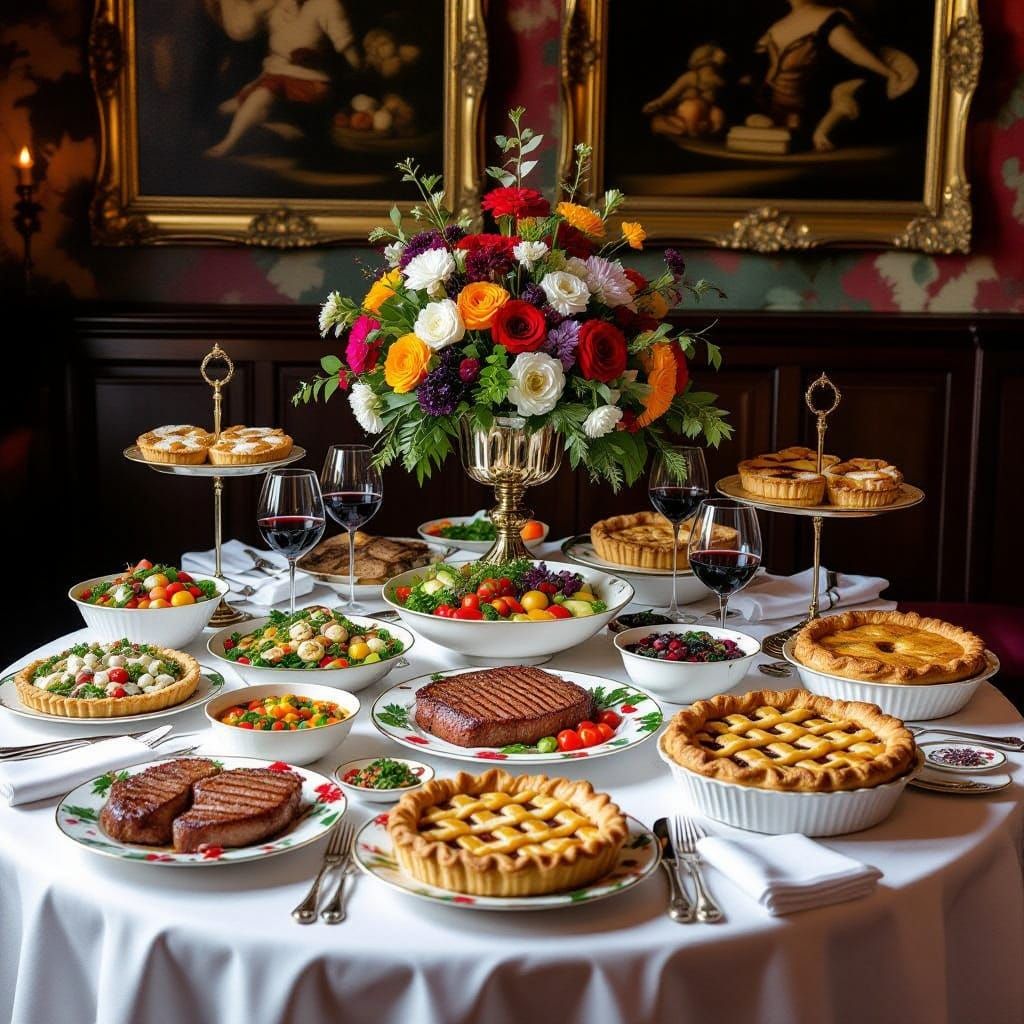 Sumptuous Banquet in Vibrant Dutch Master Style