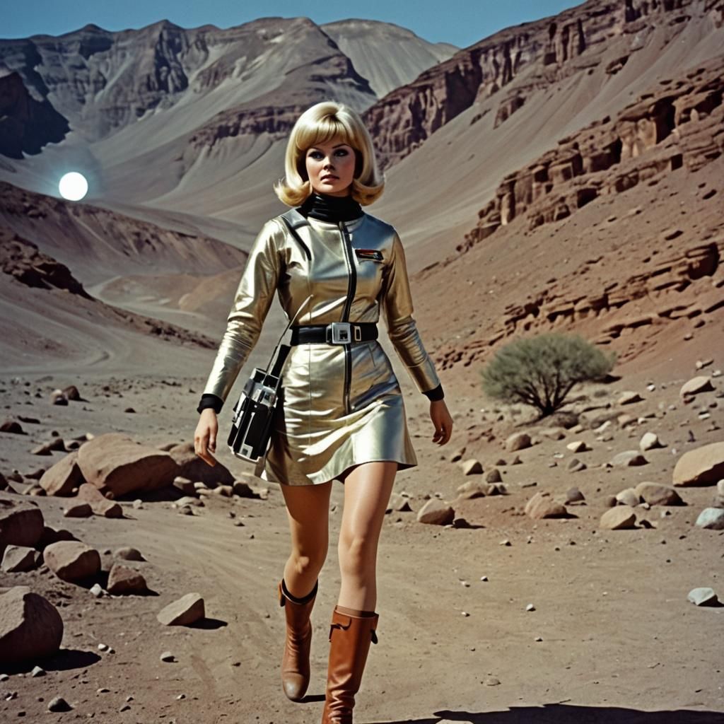 Spacebabe Astro-Explorer in Retro Sci-Fi Fashion