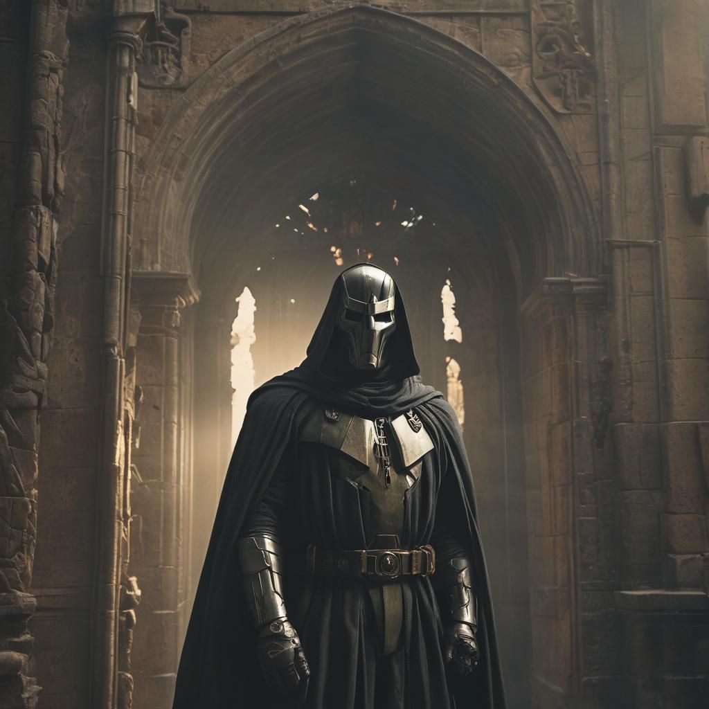 Doctor Doom in Ominous Castle: Cinematic Film Still
