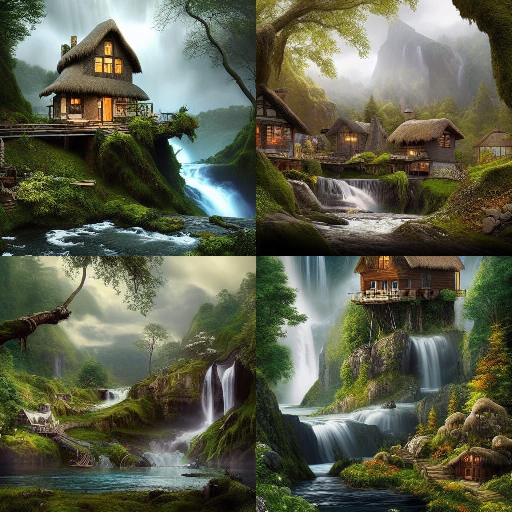 Idyllic Cottage Retreat Surrounded by Waterfalls