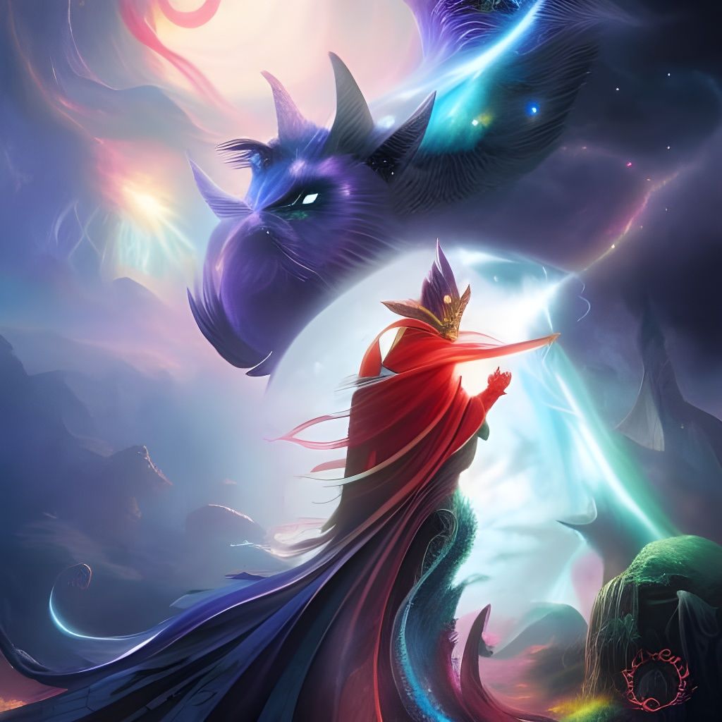 Magus with Dragus the Dragon