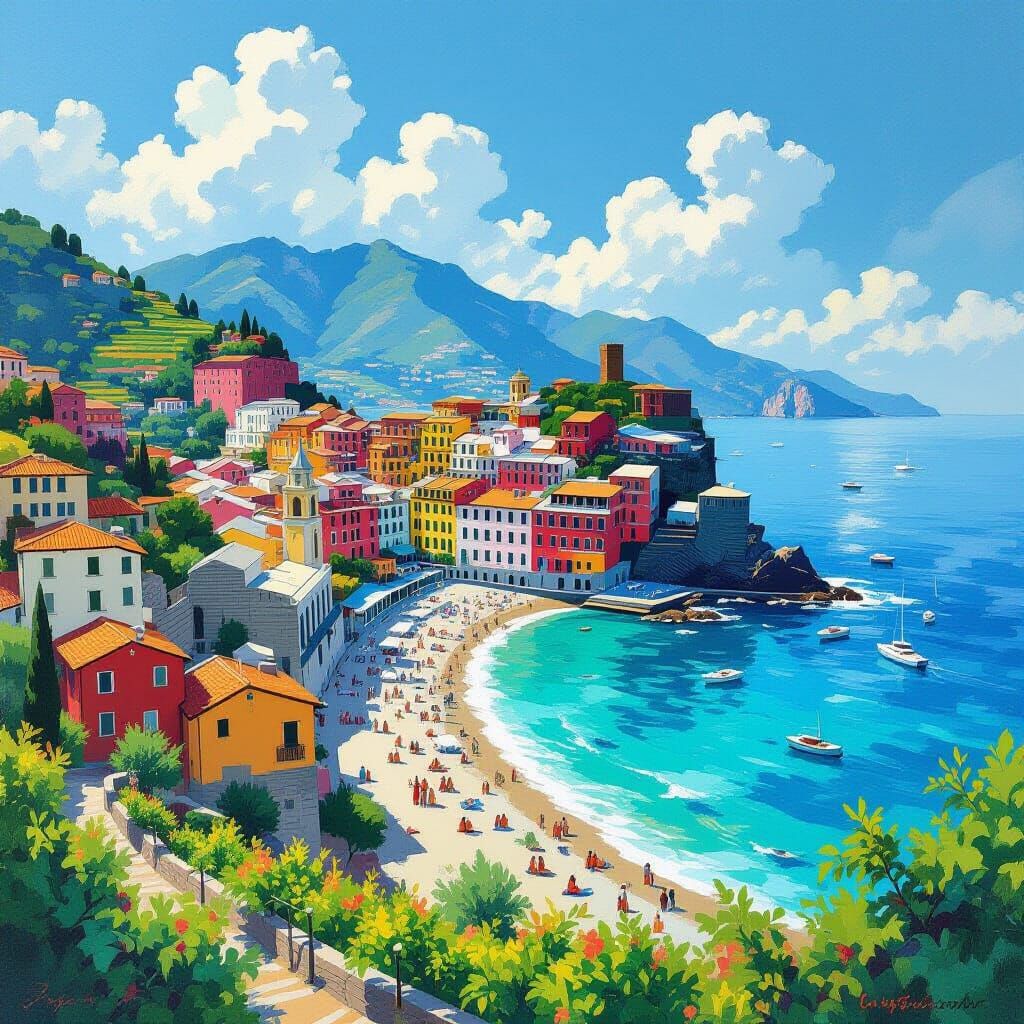 Monterosso al Mare: A Seaside Town in Dreamy Realism