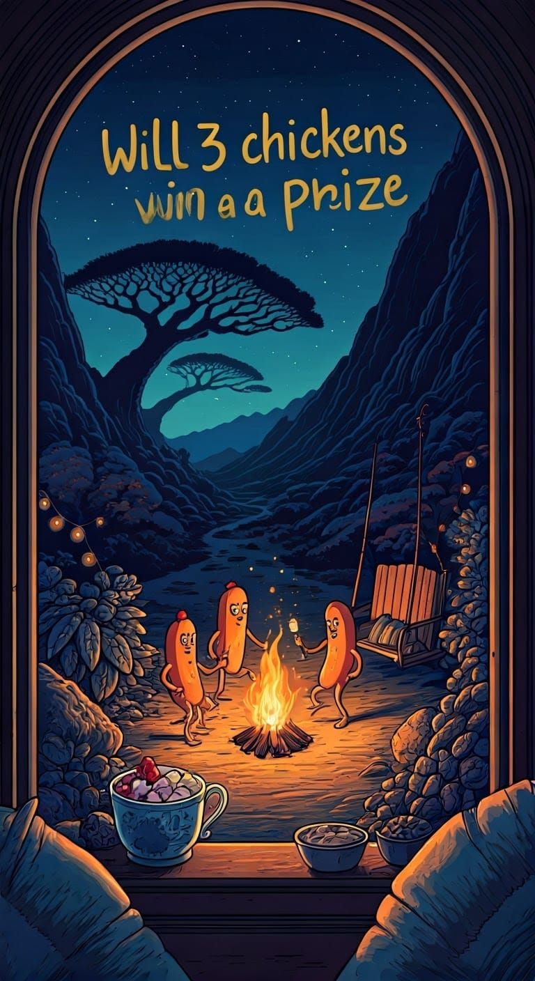 Twilight Parfaits and Dancing Hot Dogs in Comic Style