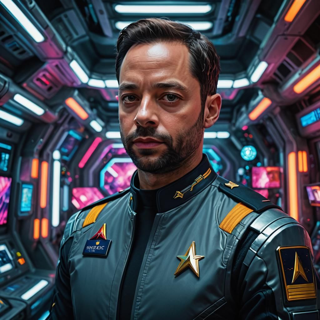 Nick Kroll as Starfleet Officer: Cinematic Portrait