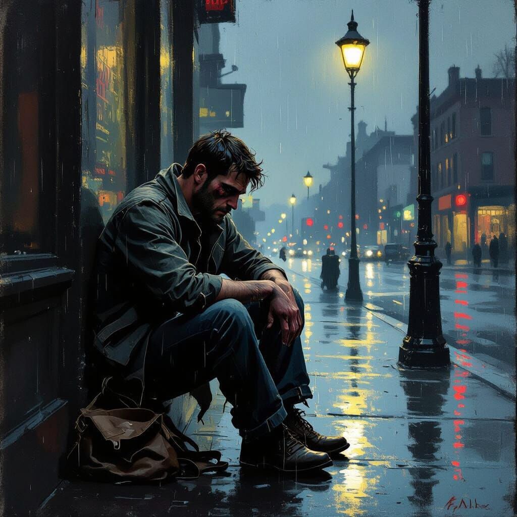 Man Depicts Urban Desolation in Gritty Realism
