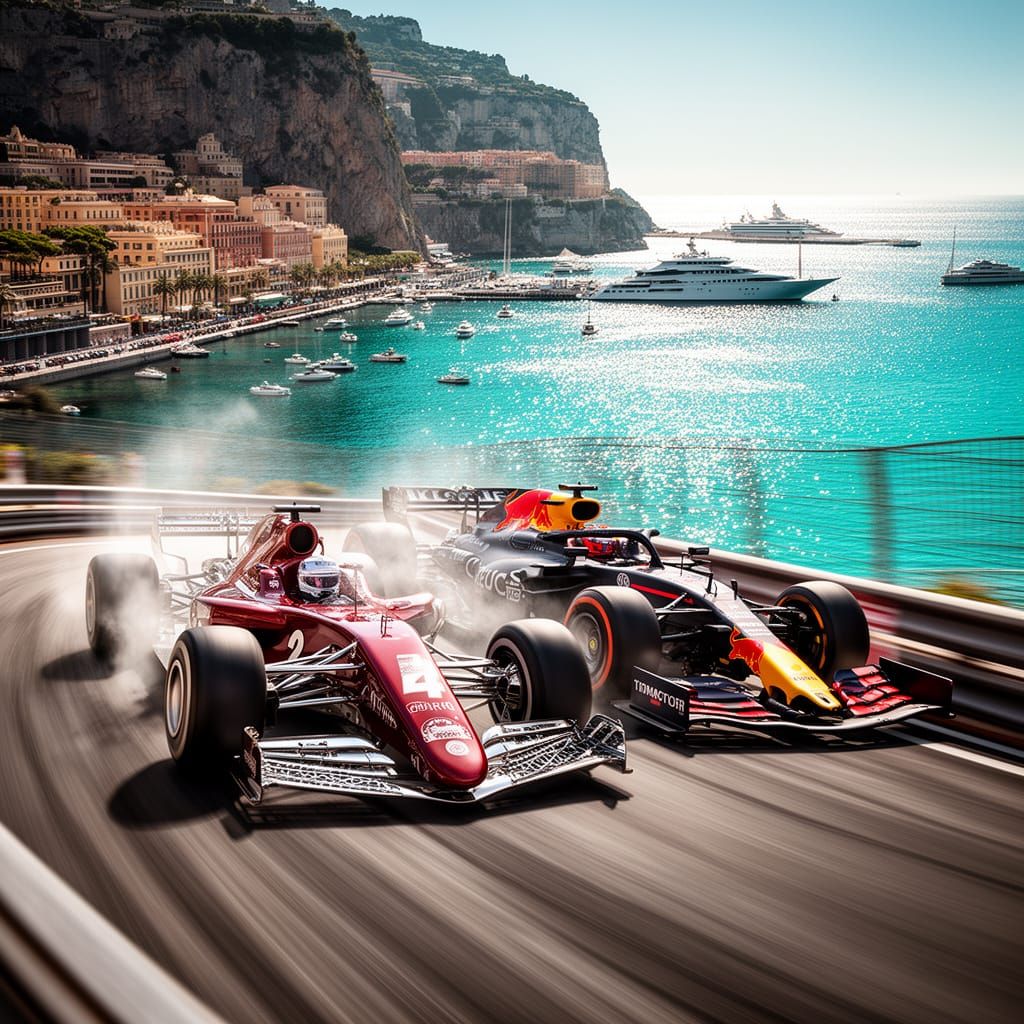 Vintage vs Modern F1 Cars Monaco Grand Prix