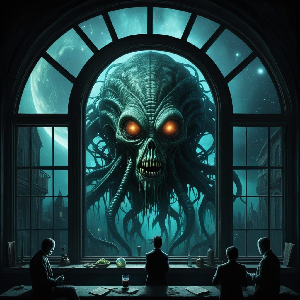 Gothic Window in Outer Space Reveals Alien Surveillance of E...