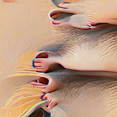 AI Generated Image of Toes