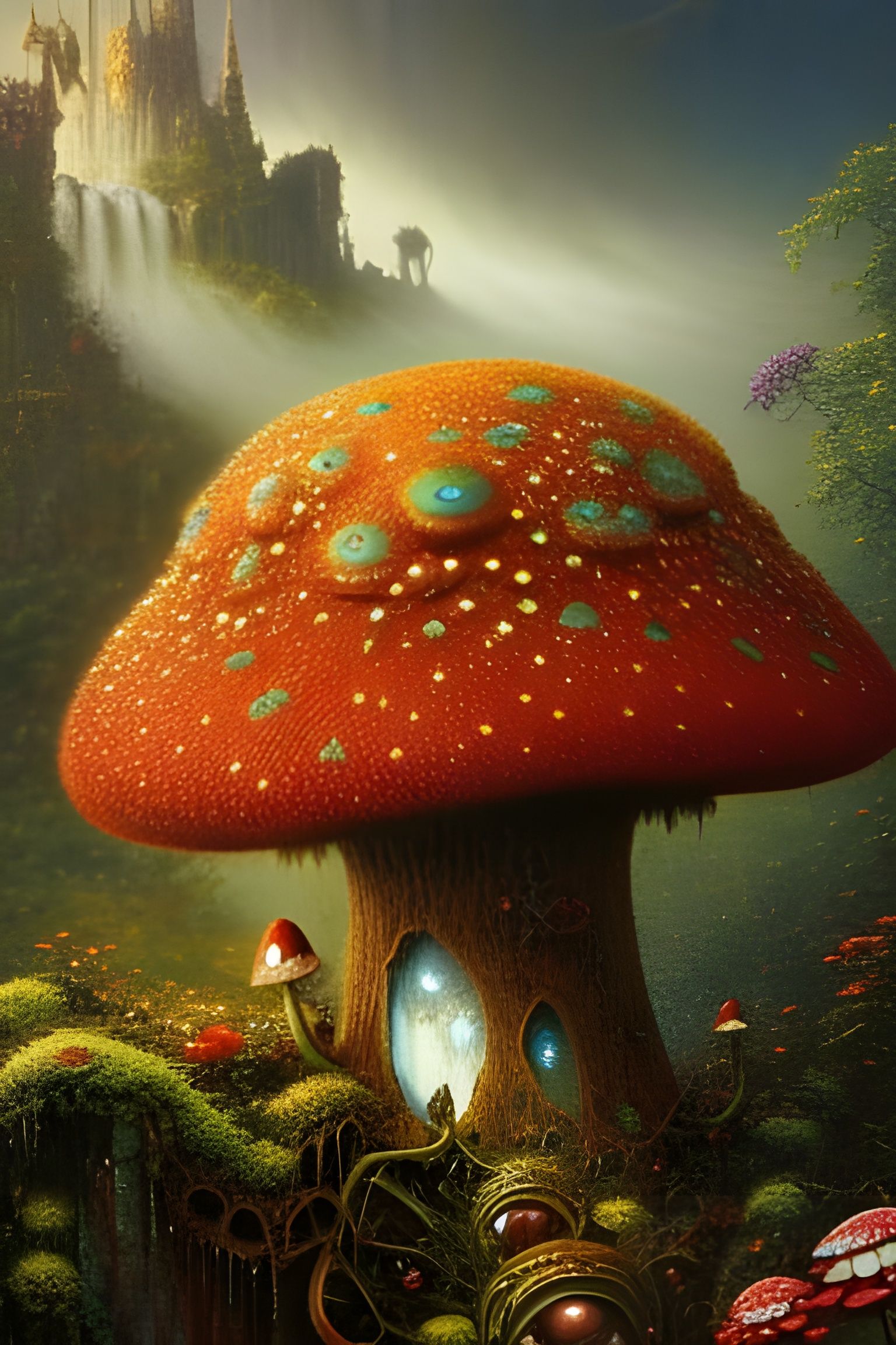 Mushroom Metropolis with Creepy Cute Monsters
