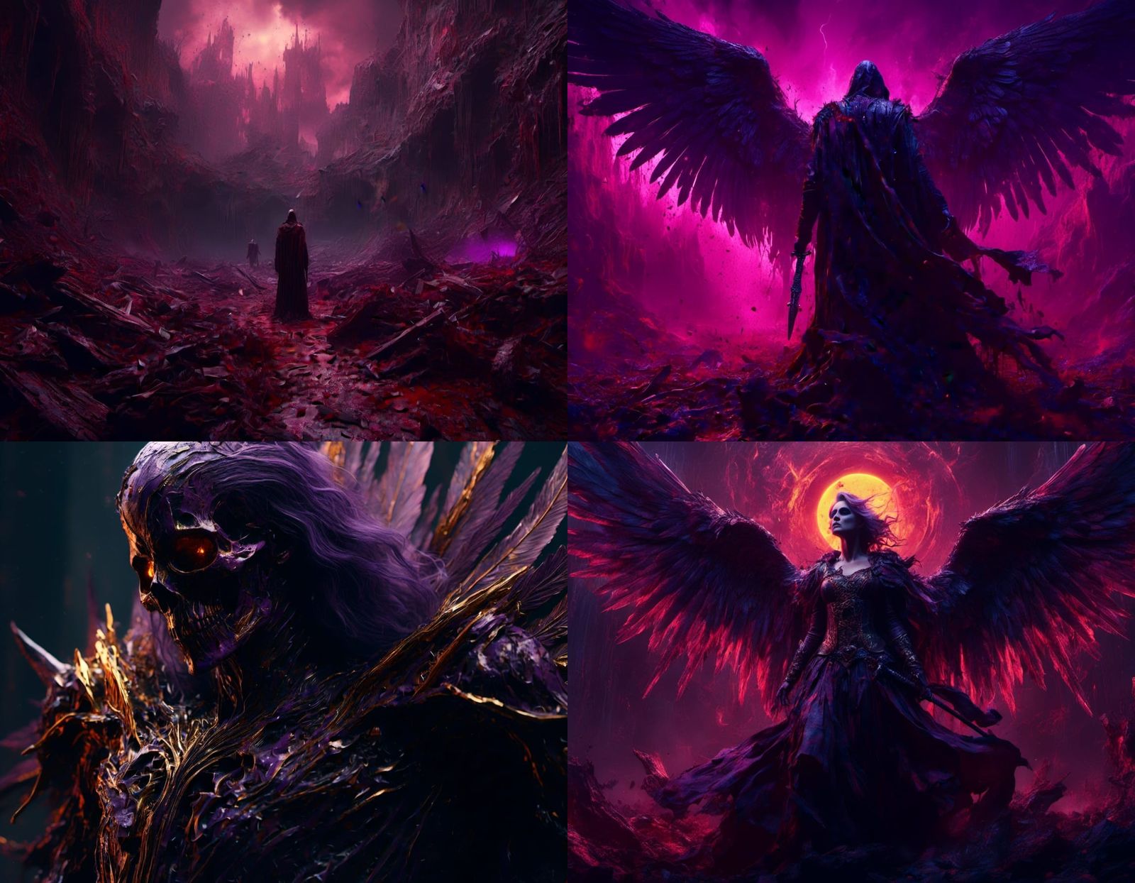 Angel of Death: Dark Fantasy Concept Art