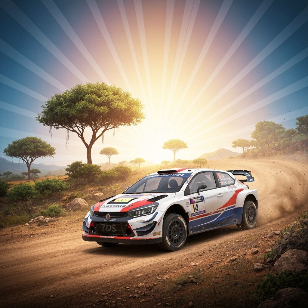 WRC Rally Cars in Paraguay: Pixar-Style 3D Art