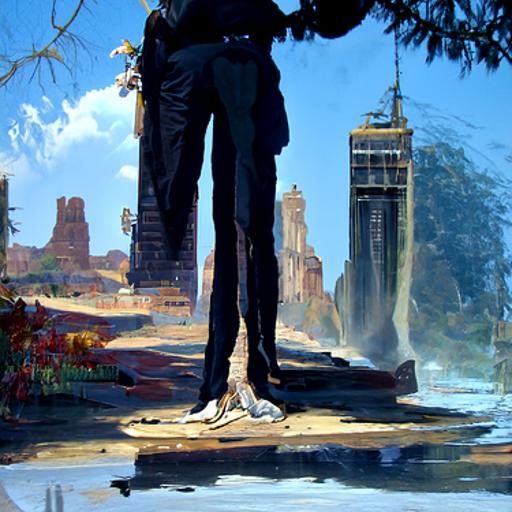 Tall Man Portrait in Oil Painting Style