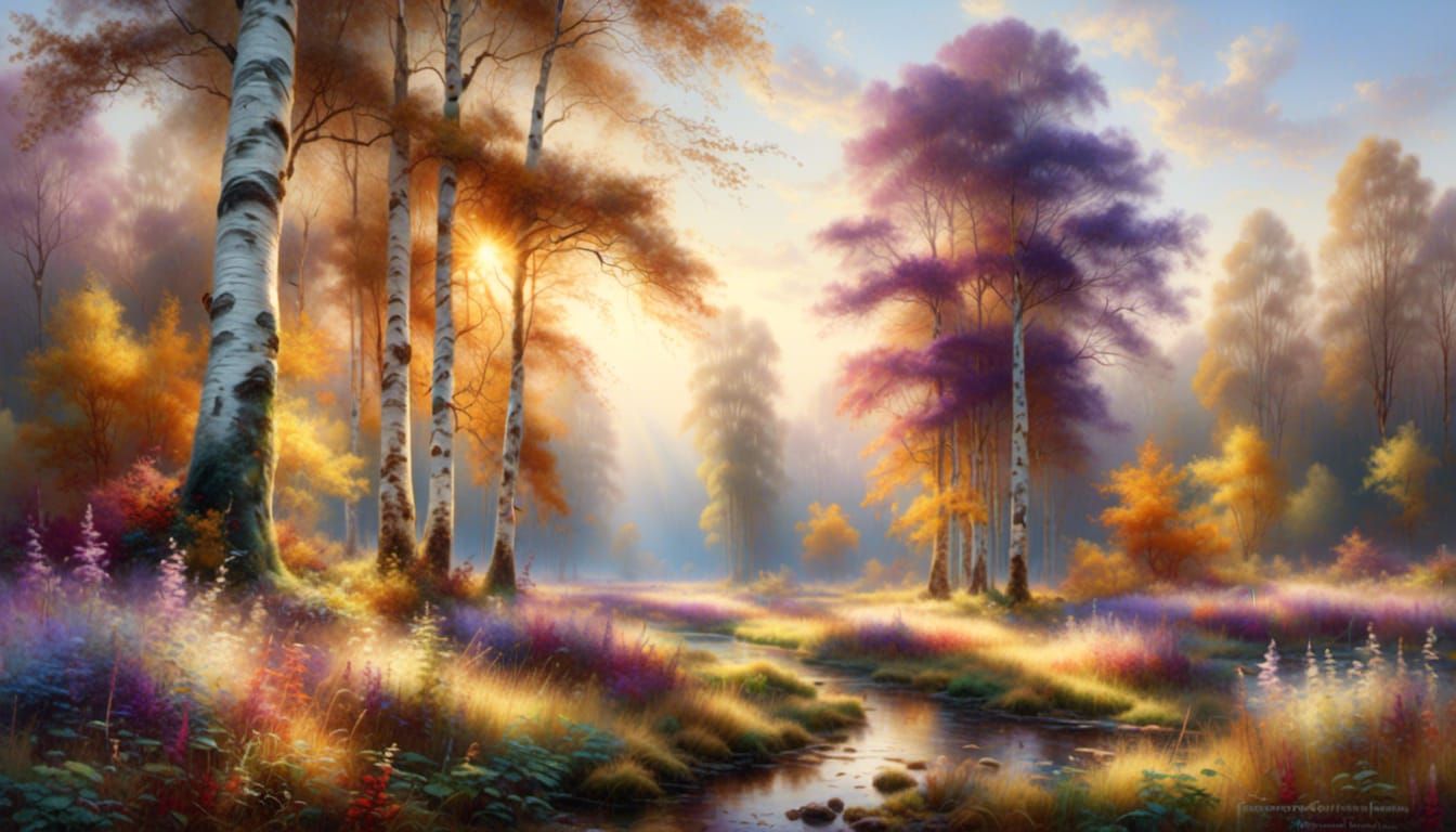 illuminated landscape