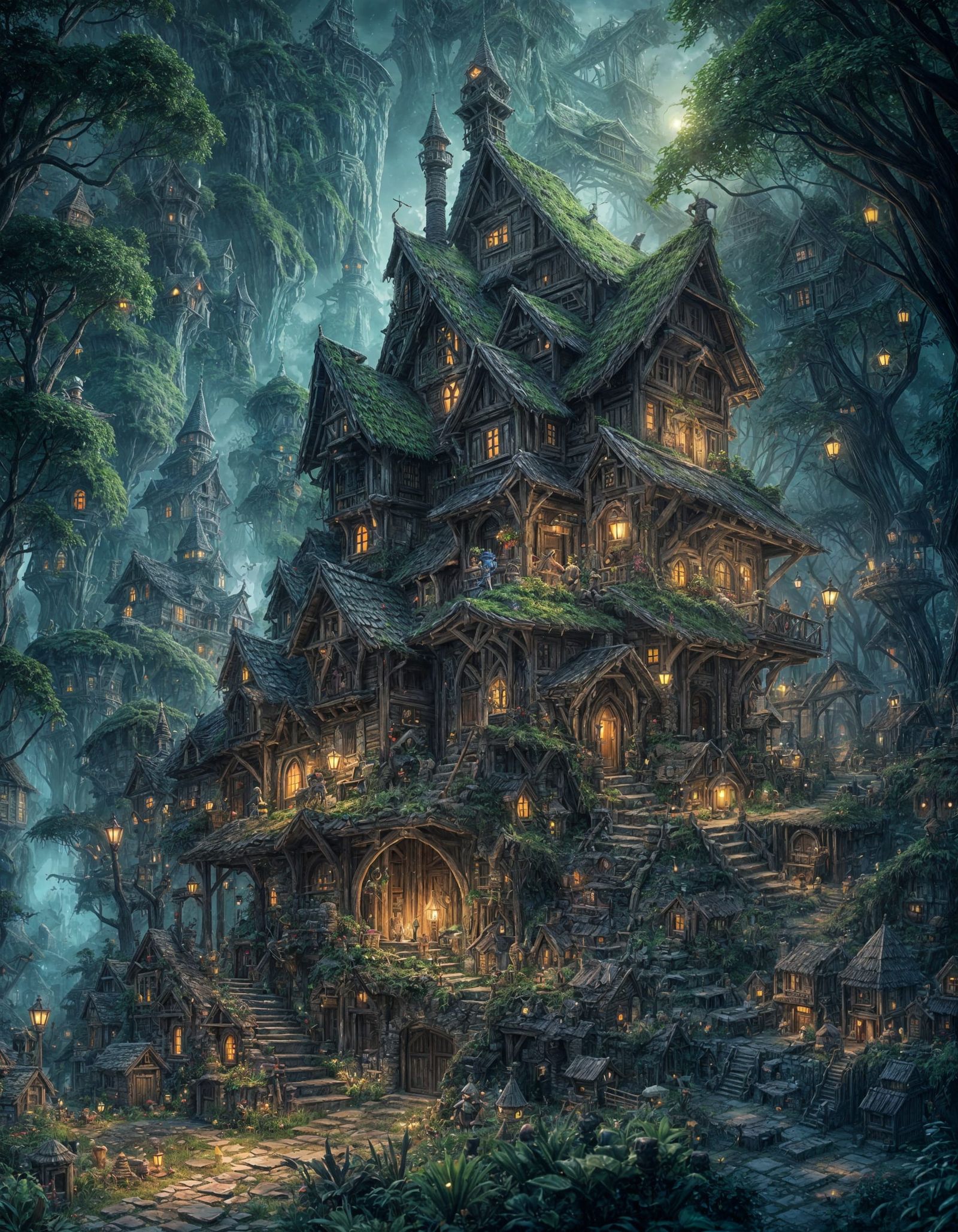 Small Goblin Village with  Mysterious Aura about it