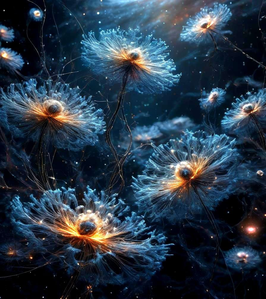 Gossamer Galaxies: A 3D Rendering of Cosmic Intertwining