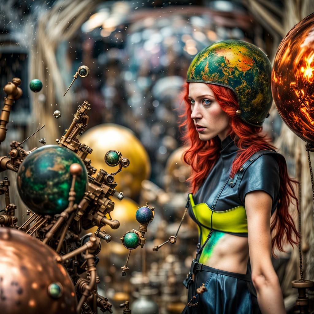 Red-Haired Stalker in Toxic Zone with Alien Artifacts