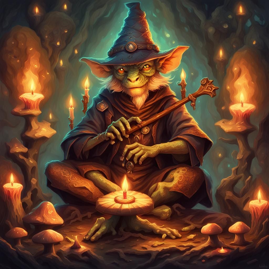 Kobold Wizard Portrait in Detailed Digital Art
