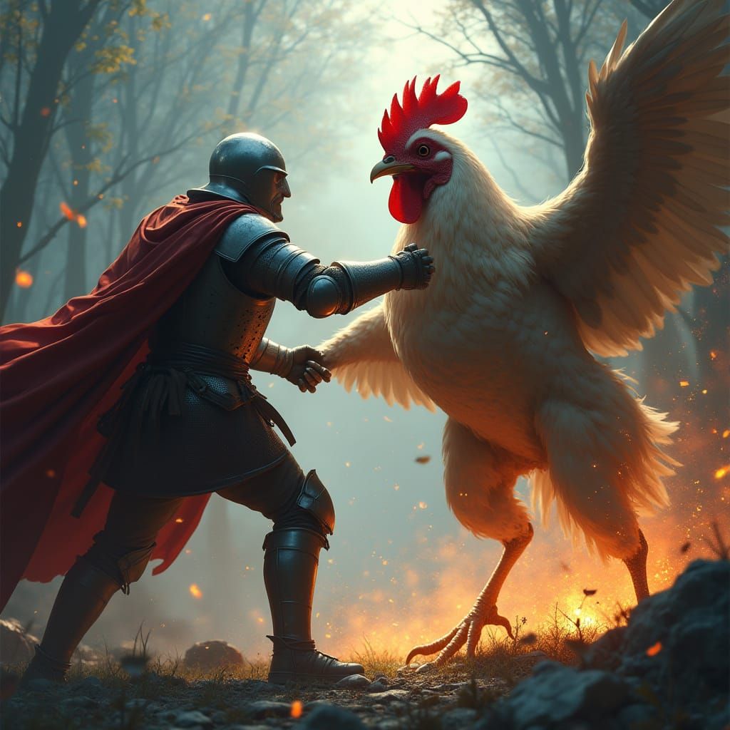 Sir Robin Vs. the Vicious Chicken of Bristol