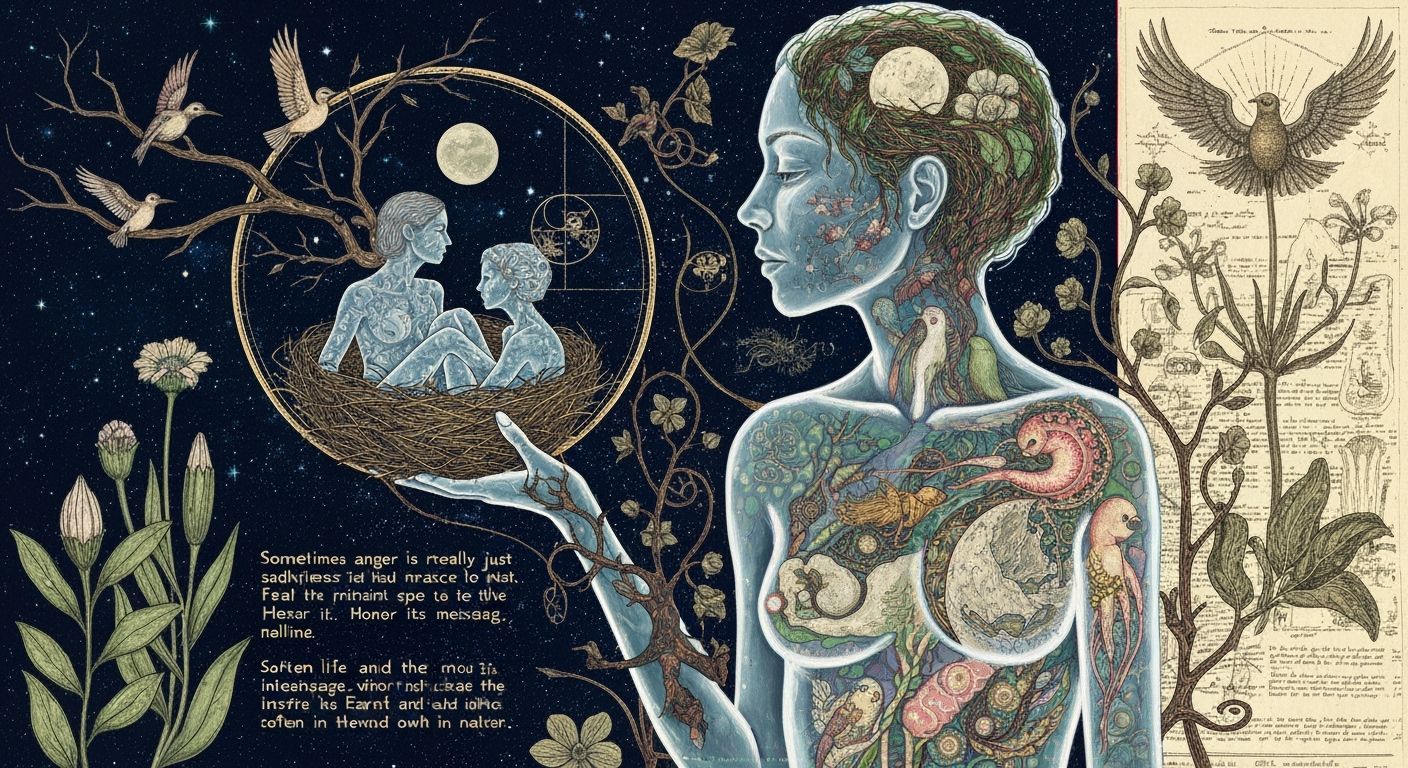 Woman Merges With Nature In Dreamlike Concept Art