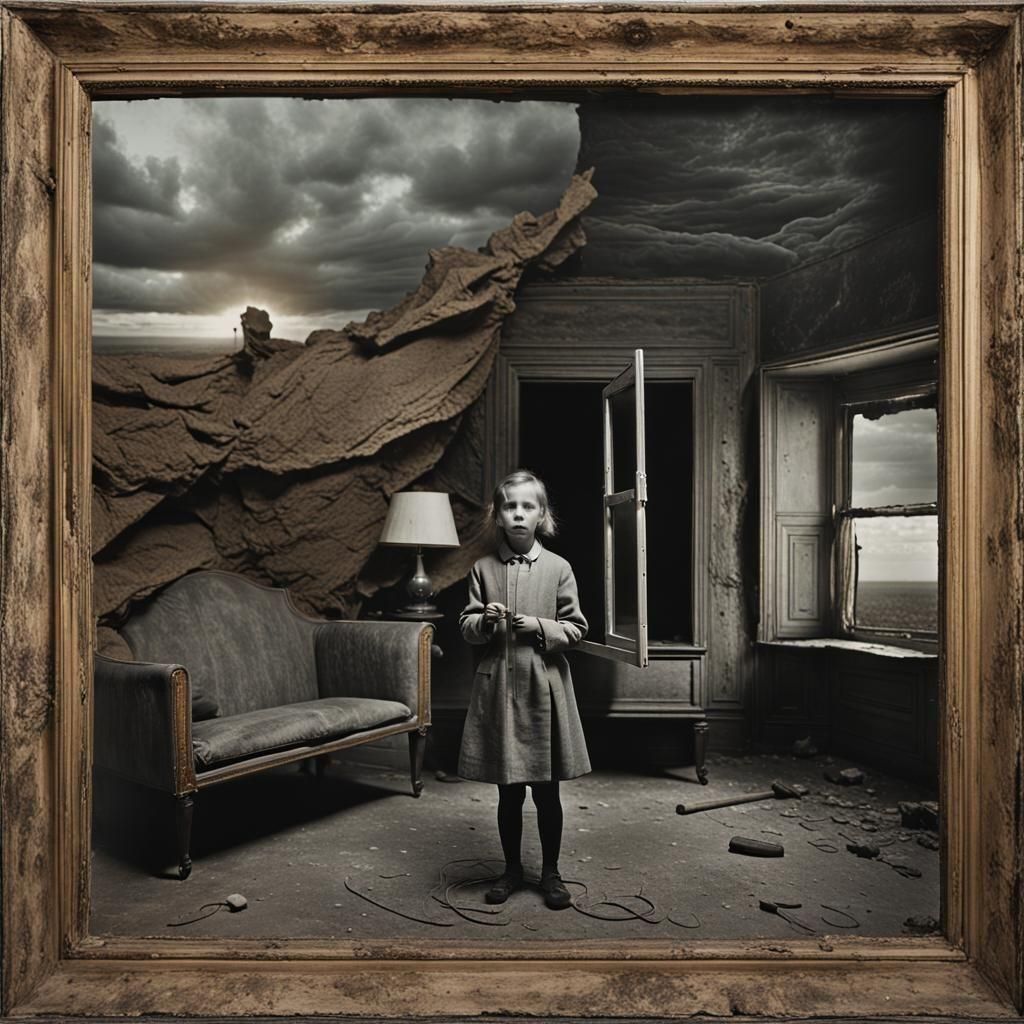 Surreal Hallucinatory Reality Framed: Intricate Photograph