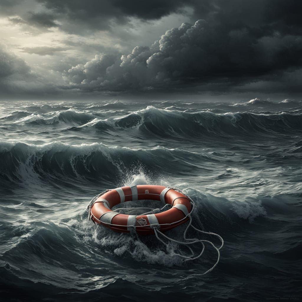 Calm Ocean After Epic Storm in Digital Matte Painting